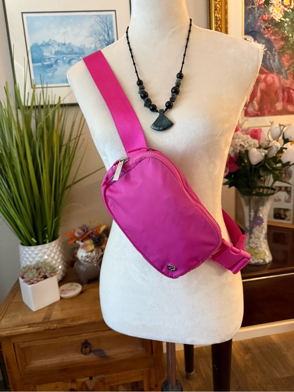 lululemon athletica Hot Pink Crossbody Belt Bag